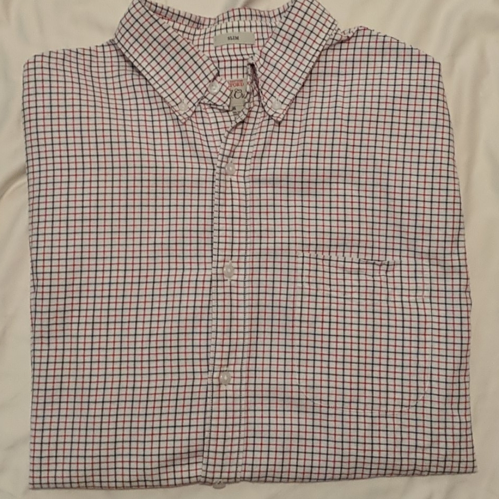 J.Crew Men's 100% cotton Oxford button up slim fit